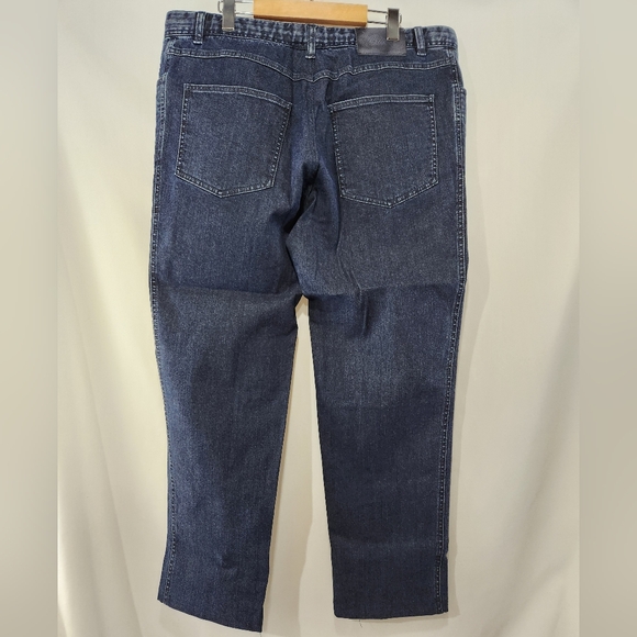 Elegant BRIONI Stelvio Dark Blue Indigo Cotton Stretch Jeans Made in Italy sz 44 - Picture 9 of 14